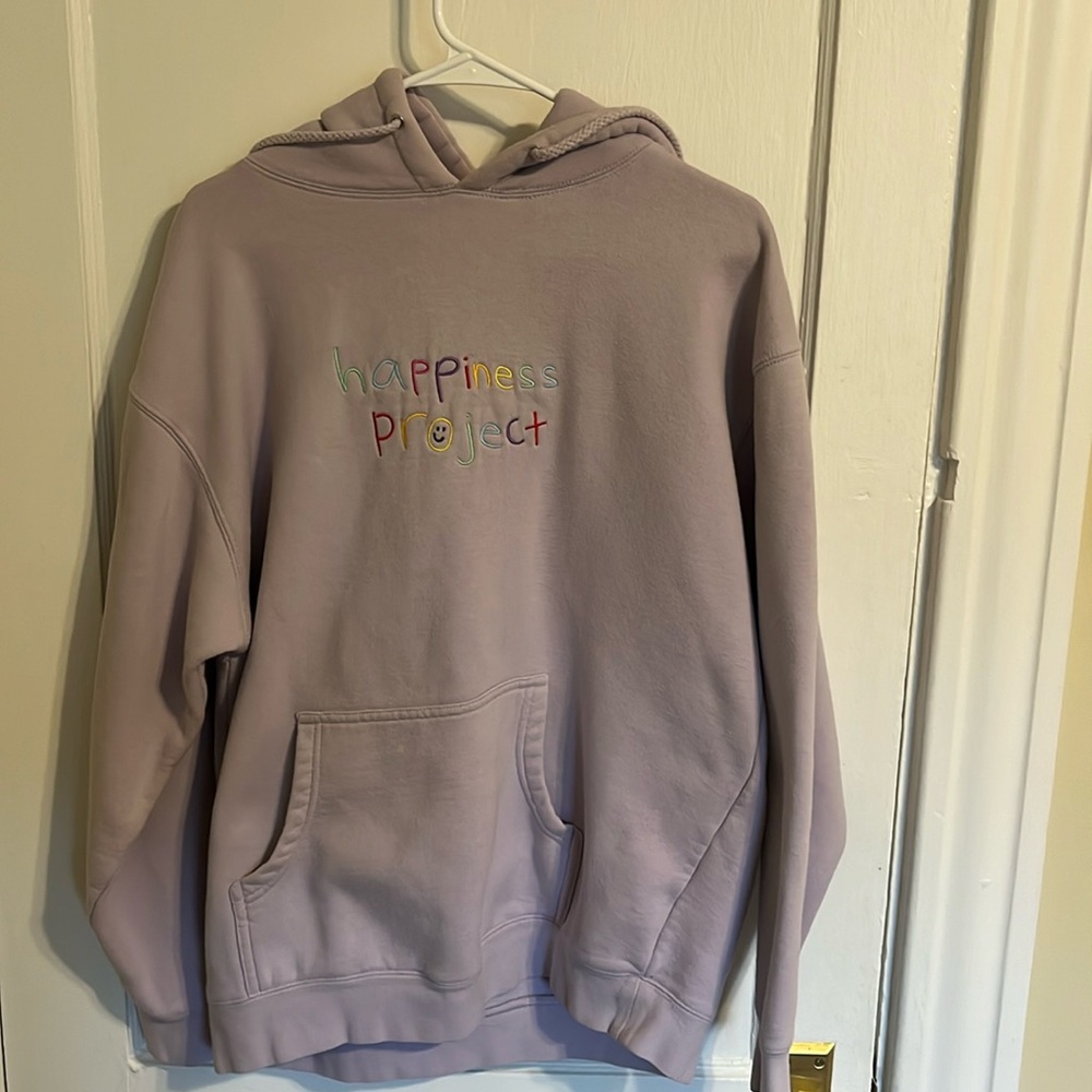 Happiness Project Hoodie Size Large